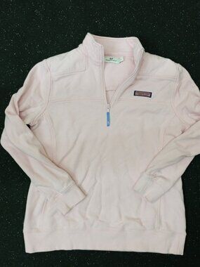 Vineyard Vines Pullover Pastel Pink 1/4 zip Women's Small